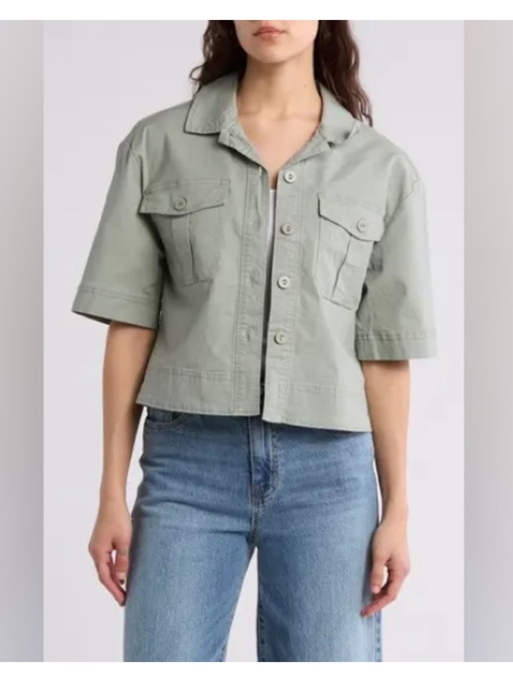 Habitual Short Sleeve Utility Jacket Size XL